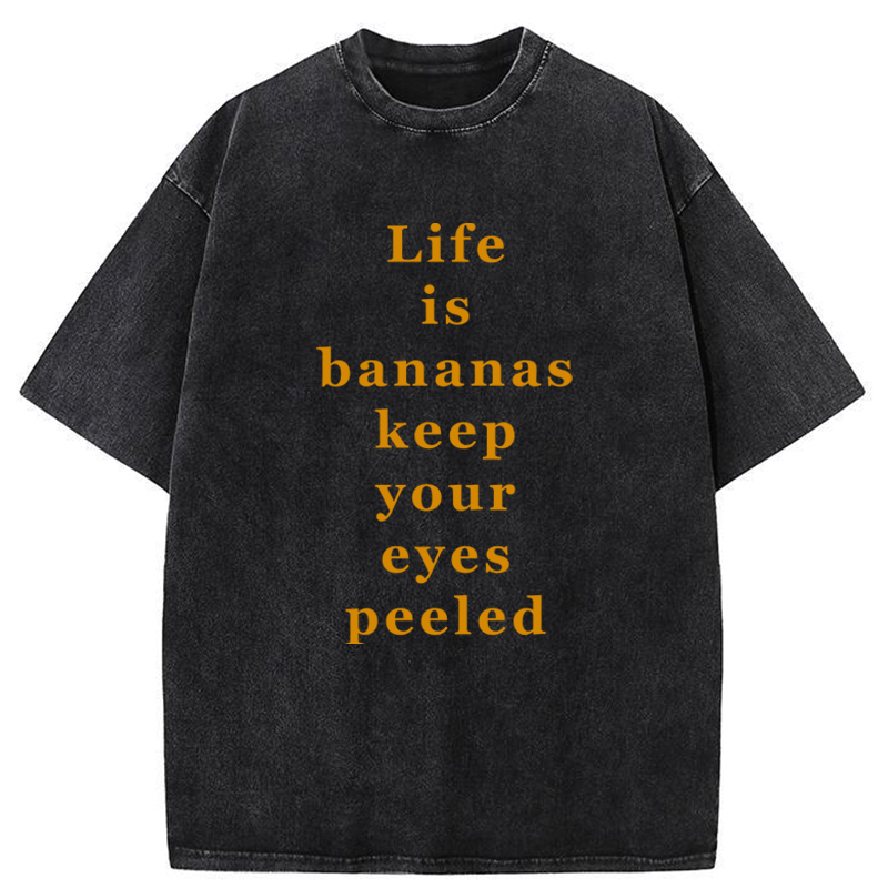 Tokyo-Tiger Life Is Bananas Washed T-Shirt