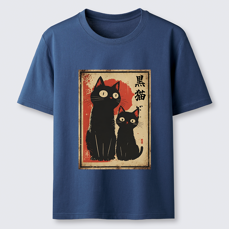 Tokyo-Tiger Two Black Cats Classic T-Shirt