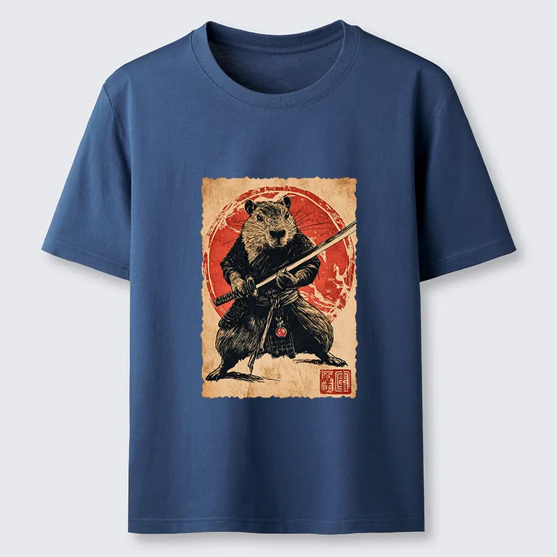 Tokyo-Tiger Samurai Capybara Japan Classic T-Shirt