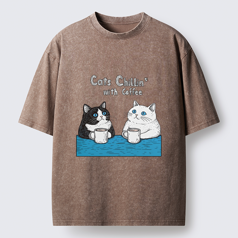 Tokyo-Tiger Leisure Time Washed T-Shirt