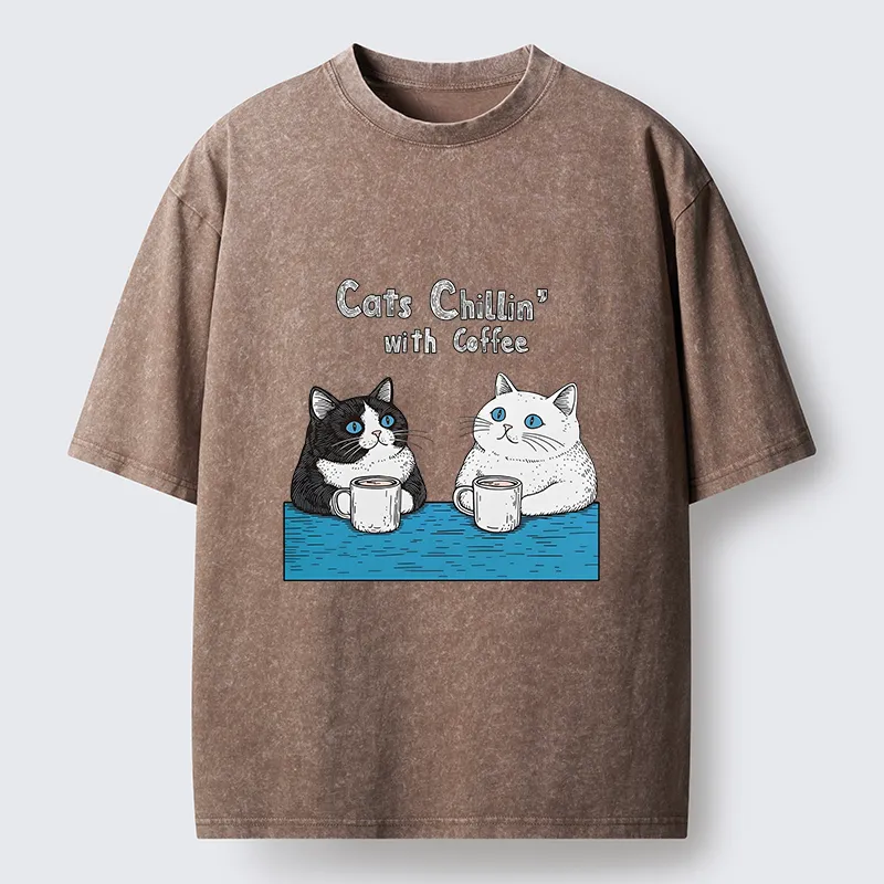 Tokyo-Tiger Leisure Time Washed T-Shirt