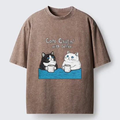 Tokyo-Tiger Leisure Time Washed T-Shirt