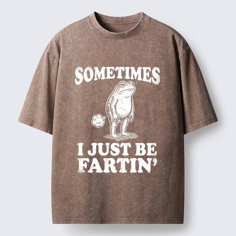 Tokyo-Tiger Farting Frog Washed T-Shirt