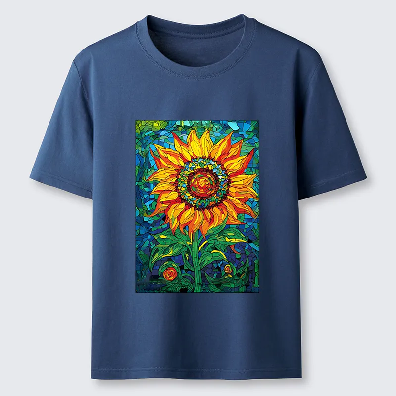 Tokyo-Tiger Colorful Art Sunflower Classic T-Shirt