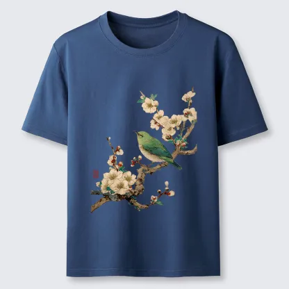 Tokyo-Tiger Perched In Bloom Classic T-Shirt