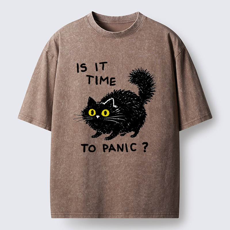 Tokyo-Tiger Is It Time To Panic Washed T-Shirt