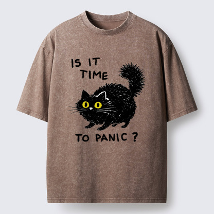 Tokyo-Tiger Is It Time To Panic Washed T-Shirt