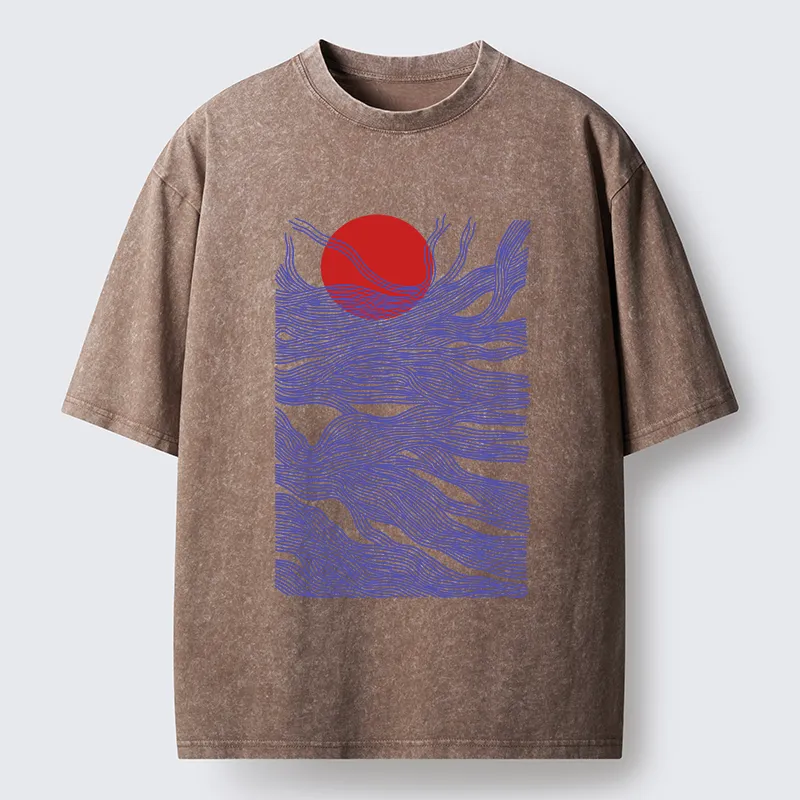 Tokyo-Tiger Branches And The Sun Washed T-Shirt