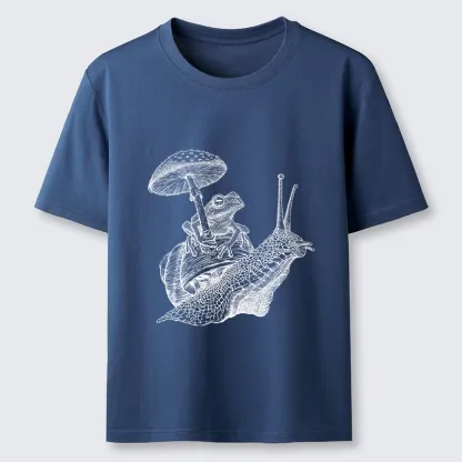 Tokyo-Tiger Snail Is Carrying A Frog On Its Back Classic T-Shirt