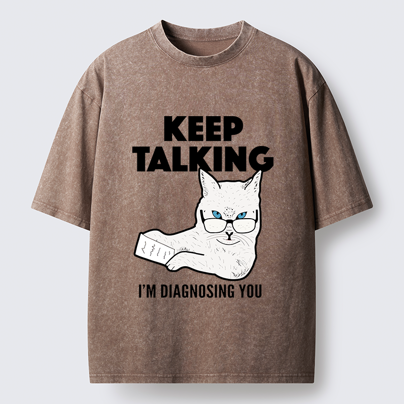 Tokyo-Tiger Diagnosing Your Problem Now Washed T-Shirt