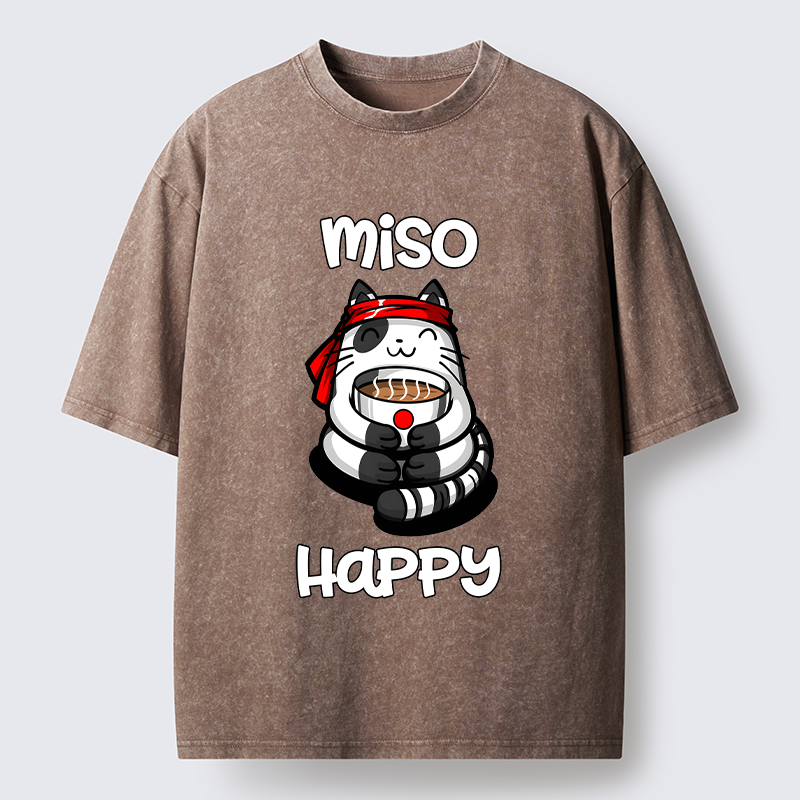 Tokyo-Tiger I‘m So Happy Washed T-Shirt