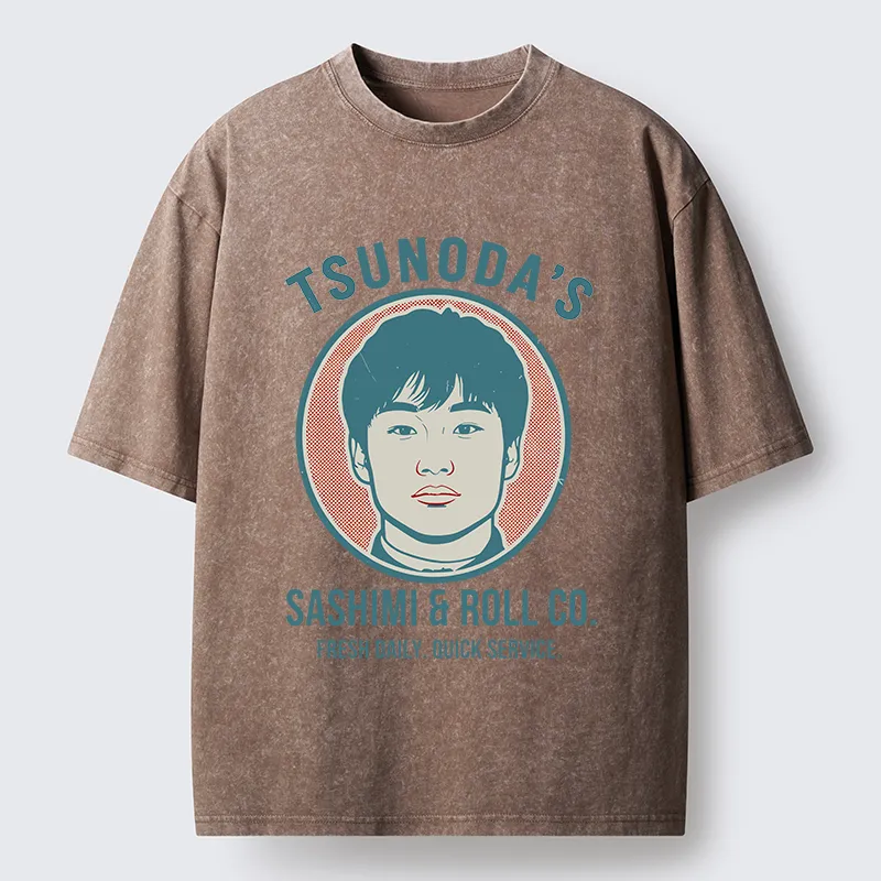 Tokyo-Tiger Sashimi & Roll Co. Washed T-Shirt