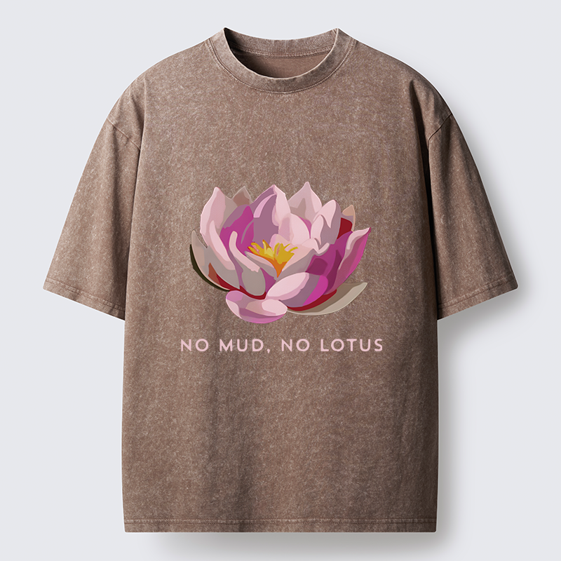 Tokyo-Tiger Zen Lotus Washed T-Shirt