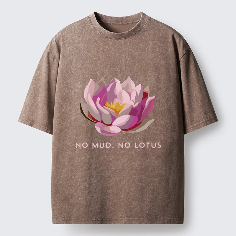 Tokyo-Tiger Zen Lotus Washed T-Shirt