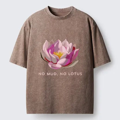Tokyo-Tiger Zen Lotus Washed T-Shirt