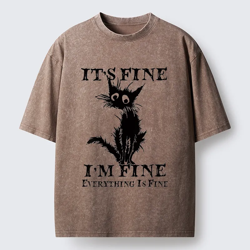 Tokyo-Tiger I'm Actually Not Very Fine Washed T-Shirt