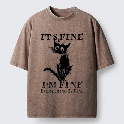 Tokyo-Tiger I'm Actually Not Very Fine Washed T-Shirt