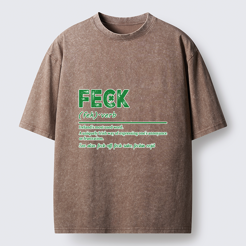 Tokyo-Tiger Saint Patrick Glossary Washed T-Shirt
