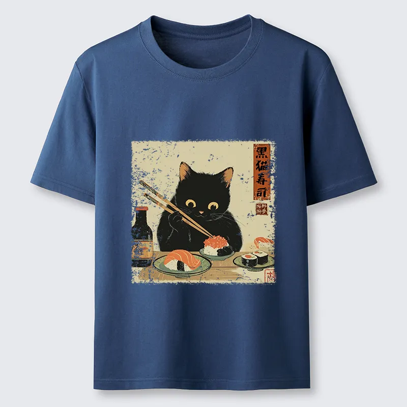 Tokyo-Tiger Meow Sushi Time Classic T-Shirt