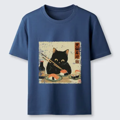 Tokyo-Tiger Meow Sushi Time Classic T-Shirt