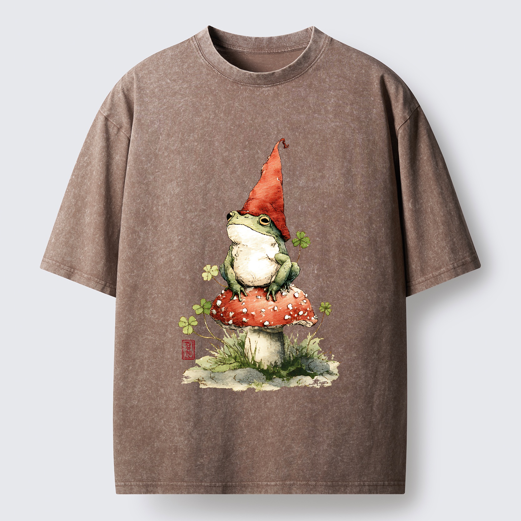 Tokyo-Tiger Not A Leprechaun, Still Lucky Washed T-Shirt