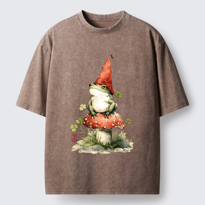 Tokyo-Tiger Not A Leprechaun, Still Lucky Washed T-Shirt