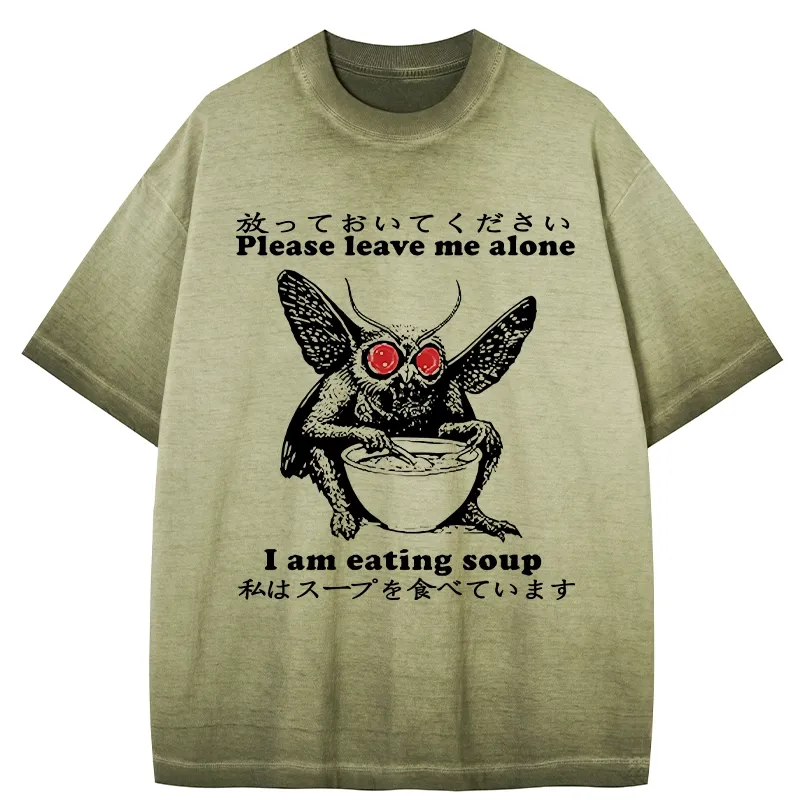 Tokyo-Tiger Don't Bother The Mothman Gradient Washed T-Shirt