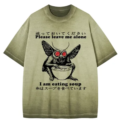 Tokyo-Tiger Don't Bother The Mothman Gradient Washed T-Shirt