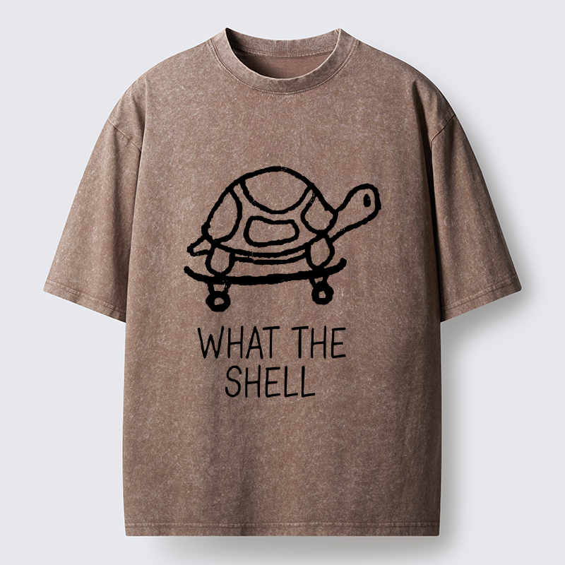 Tokyo-Tiger Funny Turtle Washed T-Shirt