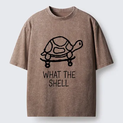 Tokyo-Tiger Funny Turtle Washed T-Shirt