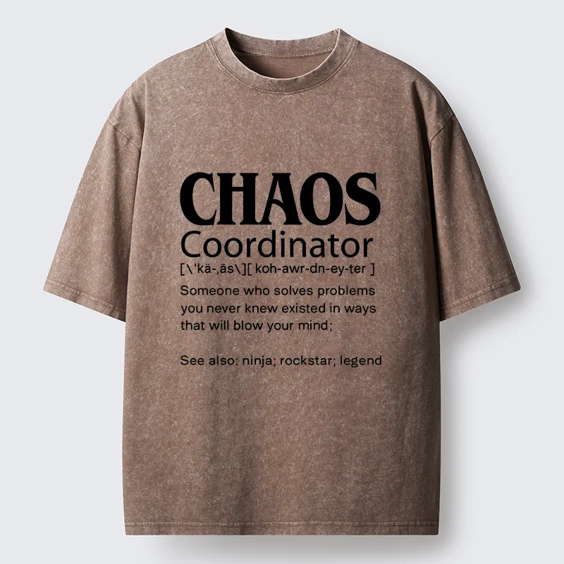 Tokyo-Tiger Chaos Coordinator Washed T-Shirt