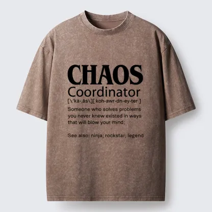 Tokyo-Tiger Chaos Coordinator Washed T-Shirt