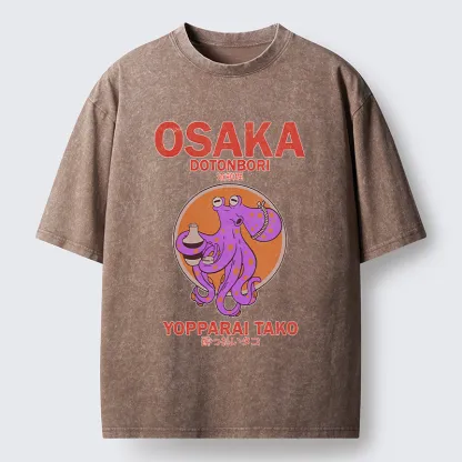Tokyo-Tiger Osaka Tako Washed T-Shirt
