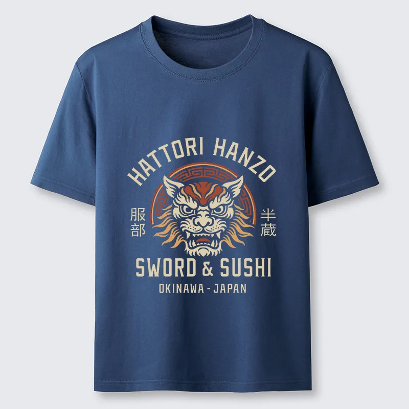 Tokyo-Tiger Hattori Lion Japanese Samurai Classic T-Shirt