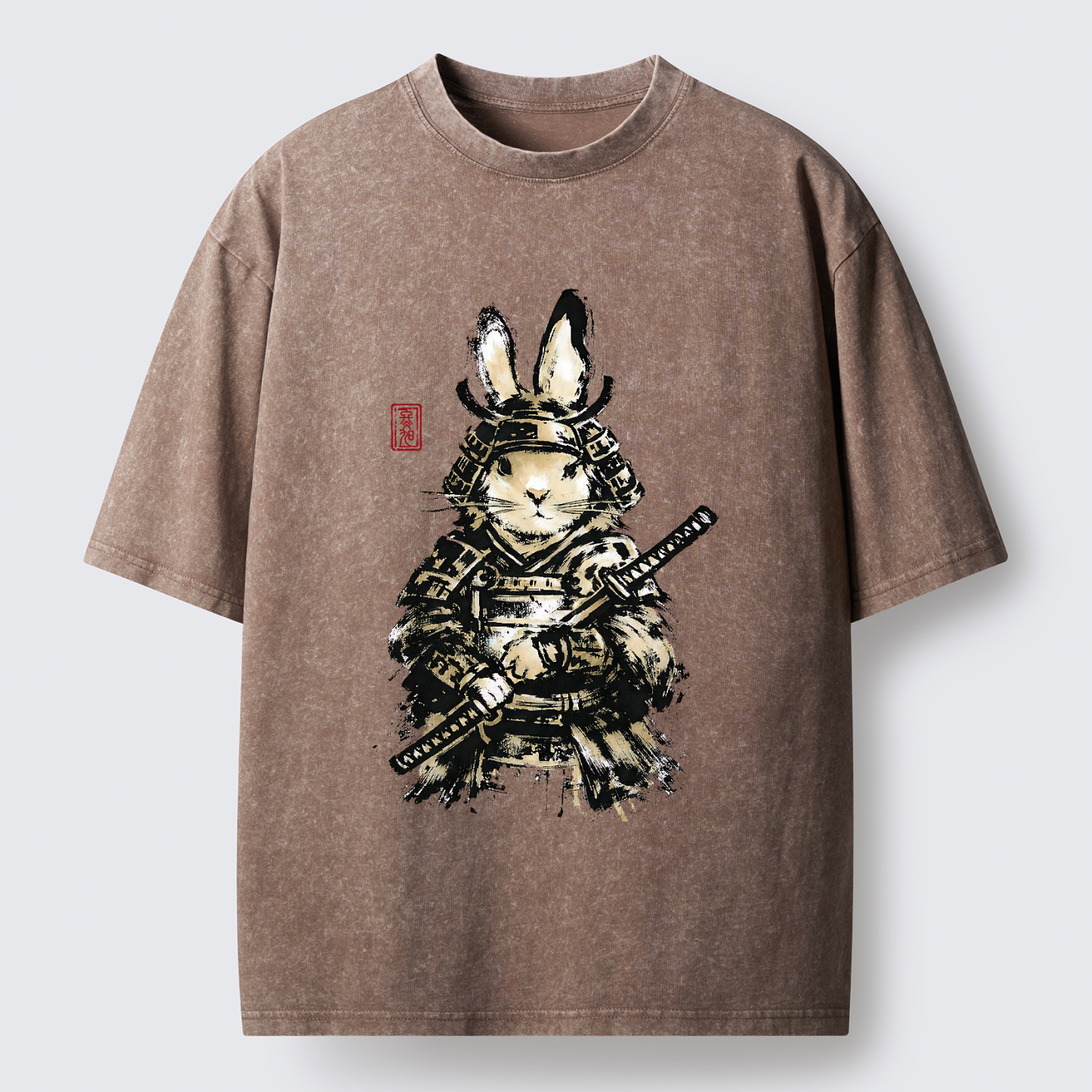 Tokyo-Tiger Samurai Rabbit Washed T-Shirt