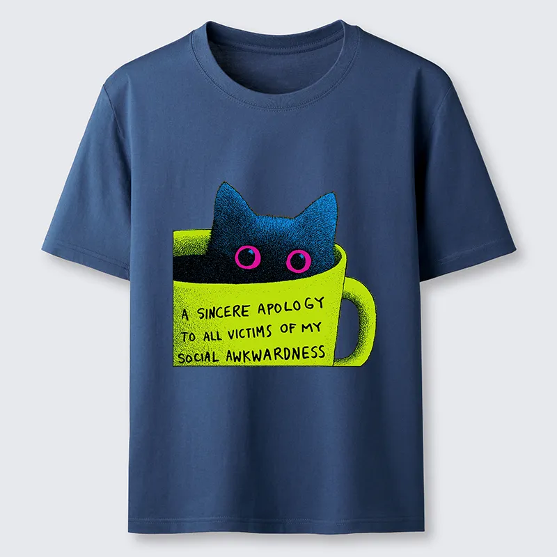 Tokyo-Tiger Social Awkward Cat Classic T-Shirt