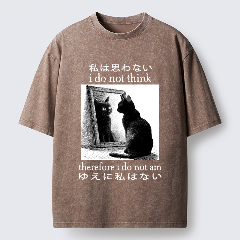 Tokyo-Tiger Therefore I Do Not Am Washed T-Shirt