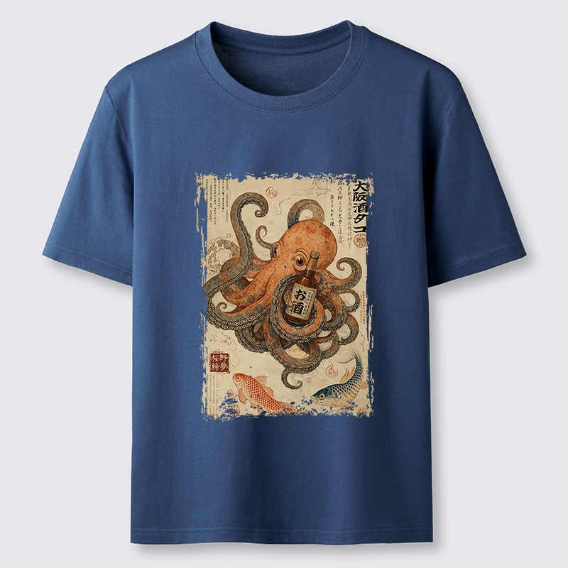 Tokyo-Tiger Osaka Sake & Octopus Classic T-Shirt
