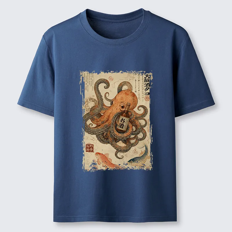 Tokyo-Tiger Osaka Sake & Octopus Classic T-Shirt