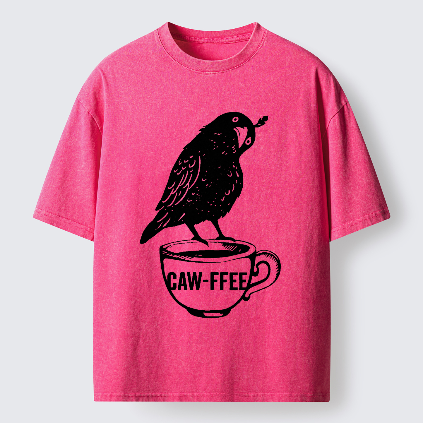 Tokyo-Tiger Caw-ffee Washed T-Shirt
