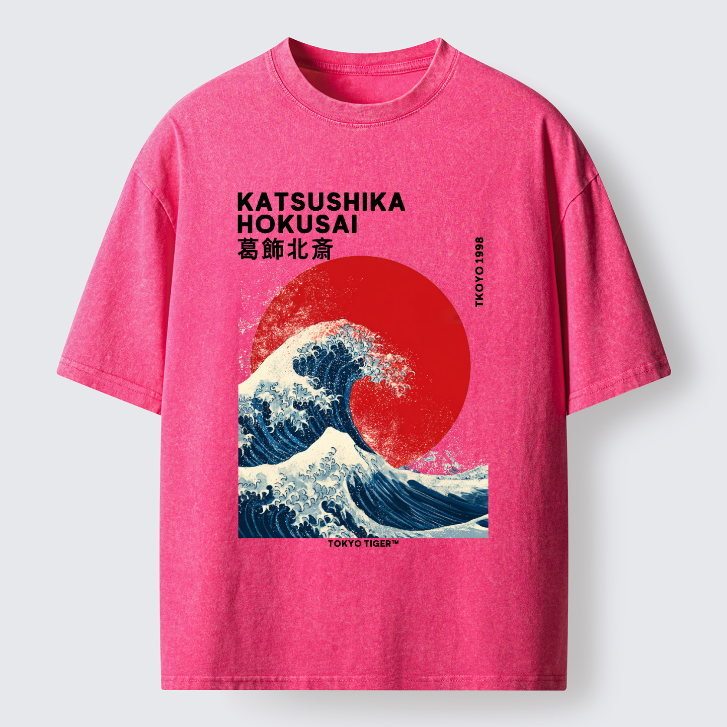 Tokyo-Tiger The Great Wave Washed T-Shirt