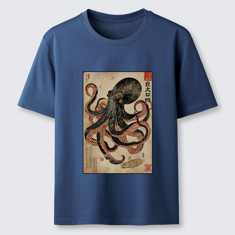 Tokyo-Tiger Retro Octopus Painting Classic T-Shirt
