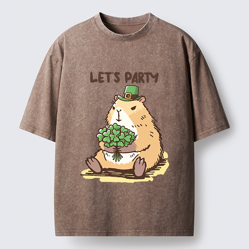 Tokyo-Tiger Mondrian's Cat Washed T-Shirt