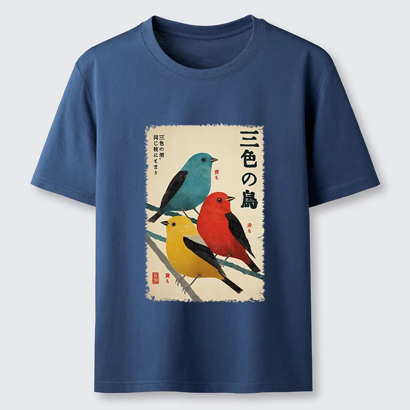 Tokyo-Tiger Three Birds, One Branch Classic T-Shirt