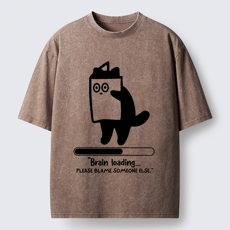 Tokyo-Tiger Blaming Others Washed T-Shirt