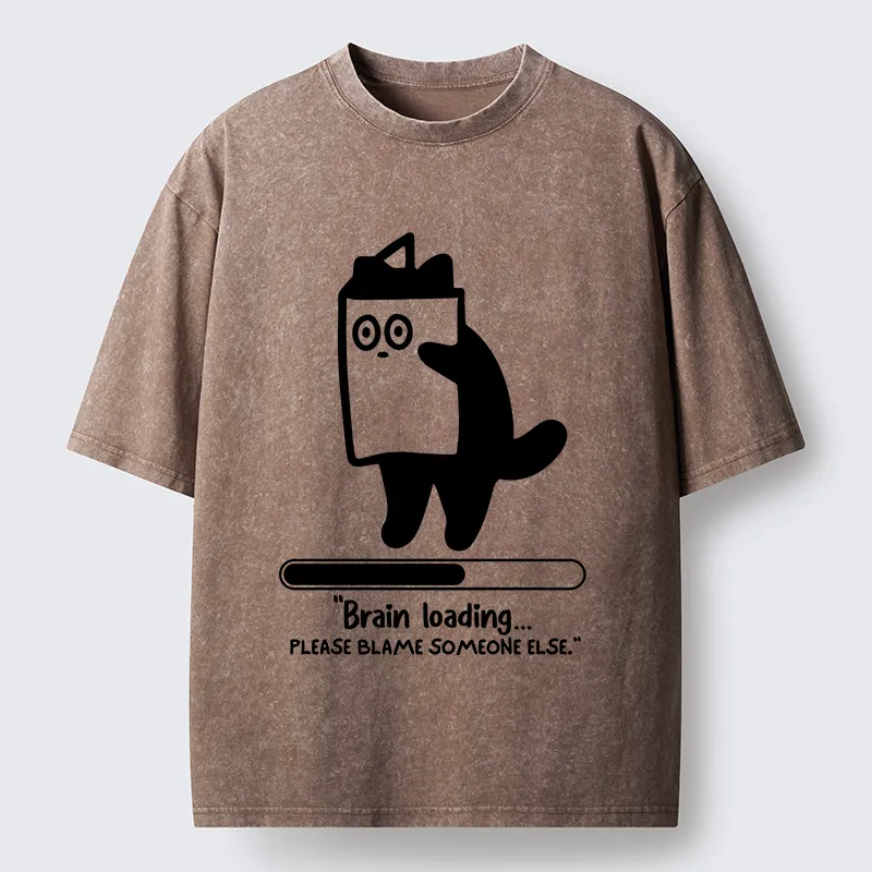 Tokyo-Tiger Blaming Others Washed T-Shirt