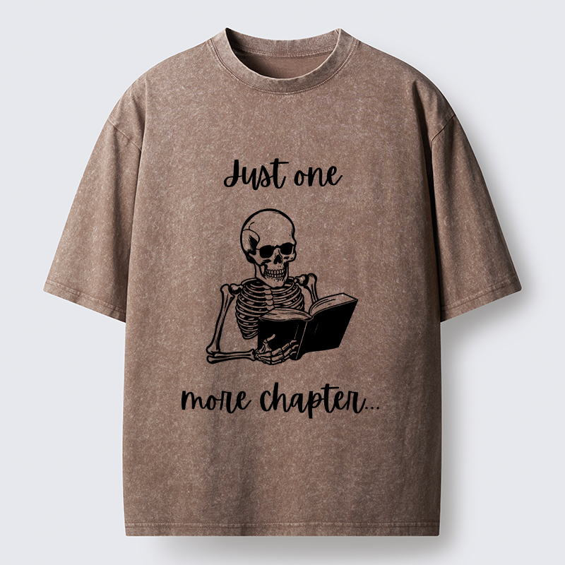 Tokyo-Tiger Skeleton Reading Washed T-Shirt