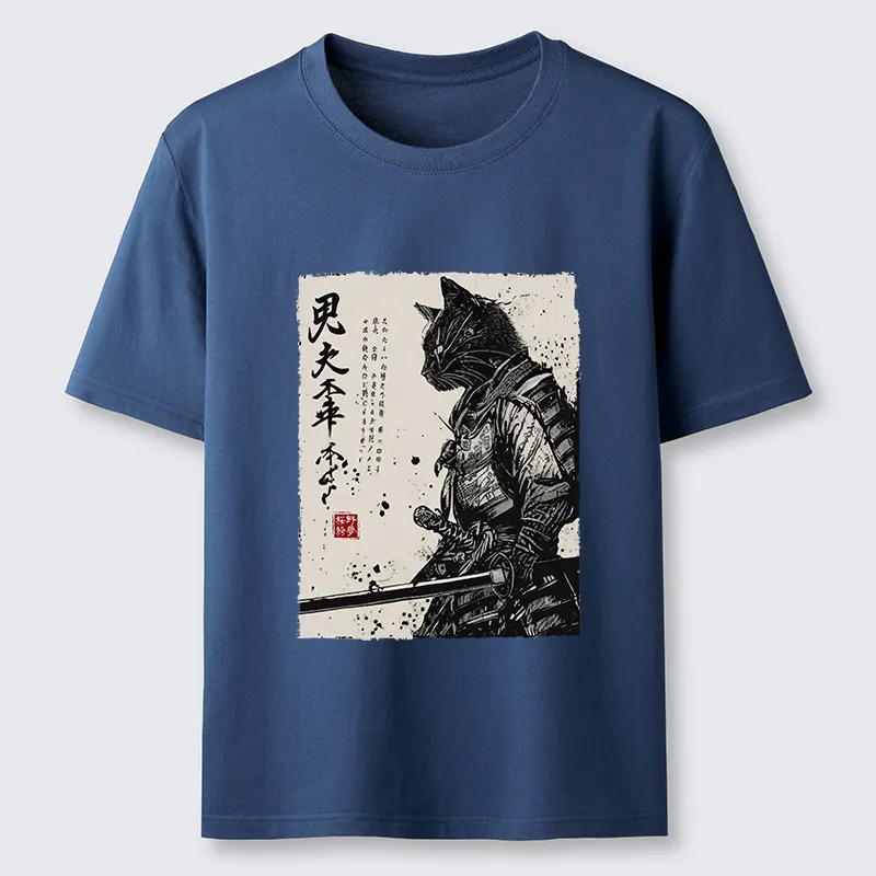 Tokyo-Tiger Japanese Samurai Cat Funny Classic T-Shirt