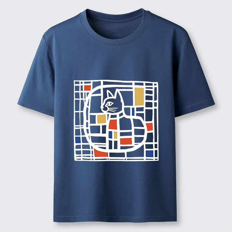 Tokyo-Tiger Mondrian's Cat Classic T-Shirt