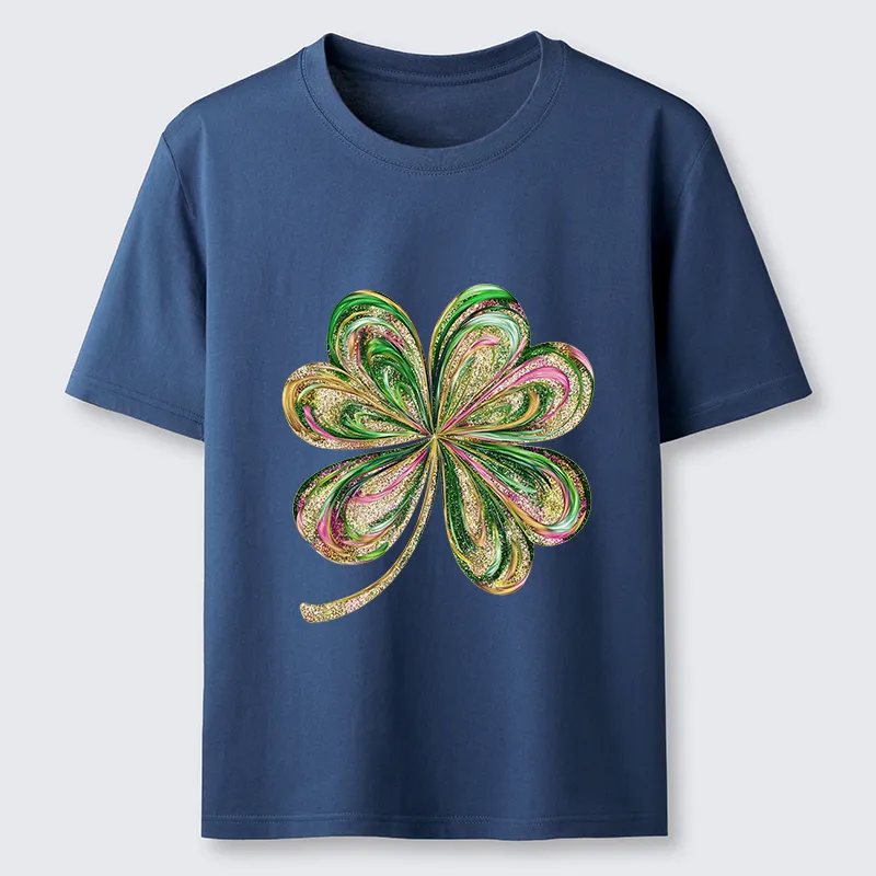 Tokyo-Tiger Lucky Four-Leaf Clover Classic T-Shirt